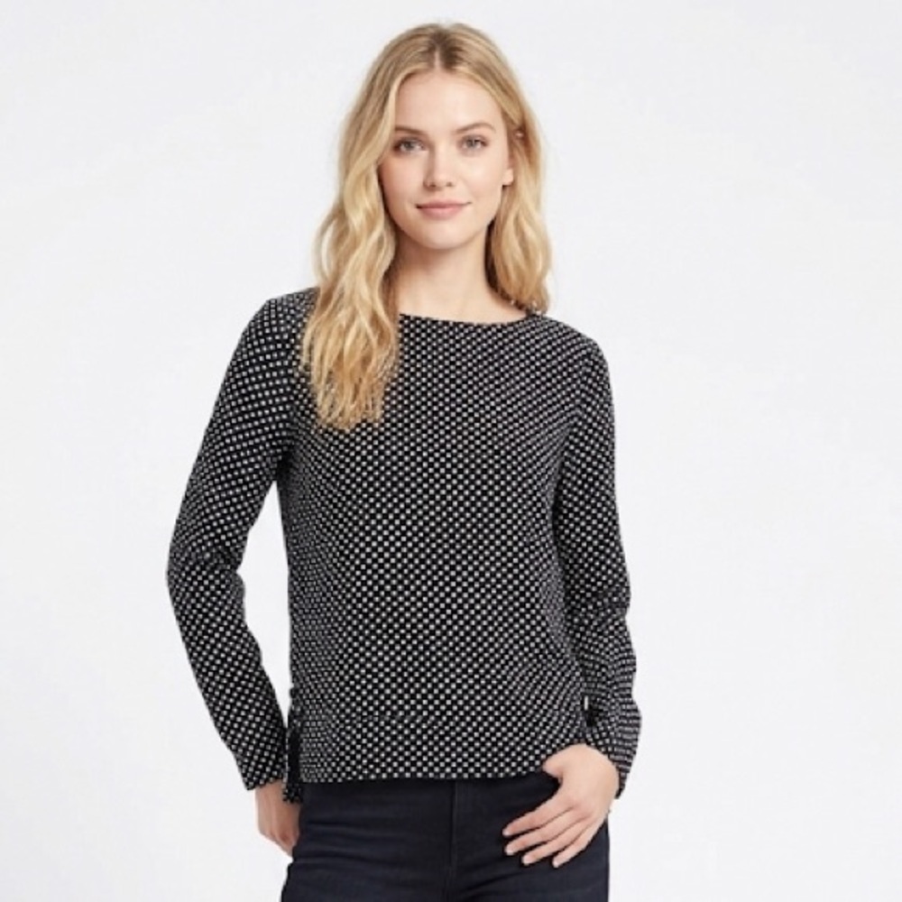Philosophy size medium black & white polka dot top